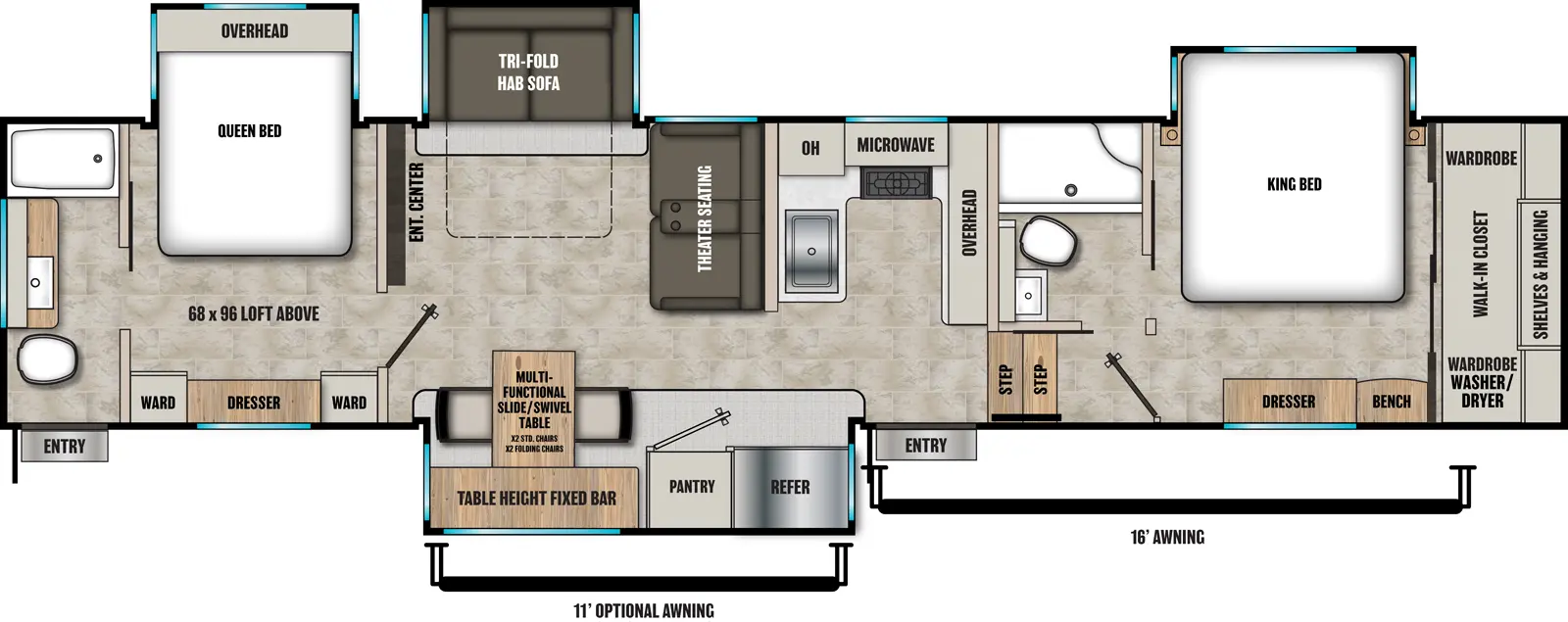Brookstone 395DBL Floorplan